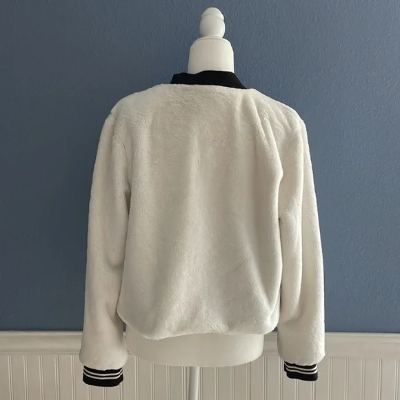 Disney Mickey Mouse Faux Fur Bomber Jacket - Picture 4 of 13